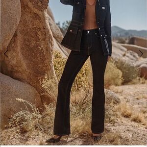 White House, Black market, dark wash High-Rise Sculpt Skinny Flare Jeans 4